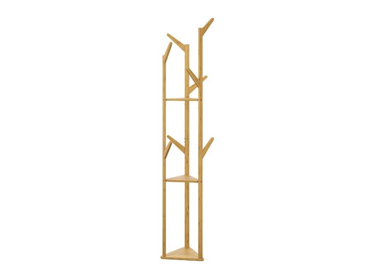 Garderobe Kleiderständer Bambus CONRAD 31 x 166 cm natur