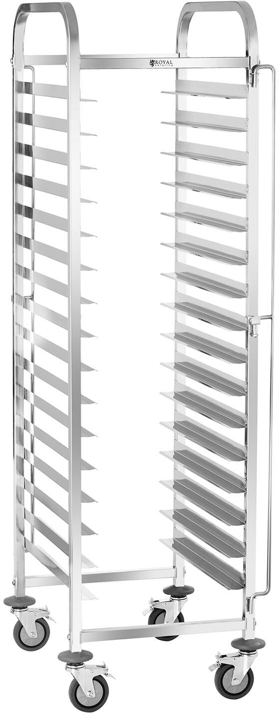 Royal Catering Chariots à plateaux - 16 tablettes RCTW-16TB.1
