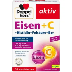 Doppelherz aktiv Eisen + C + Histidin + Folsäure