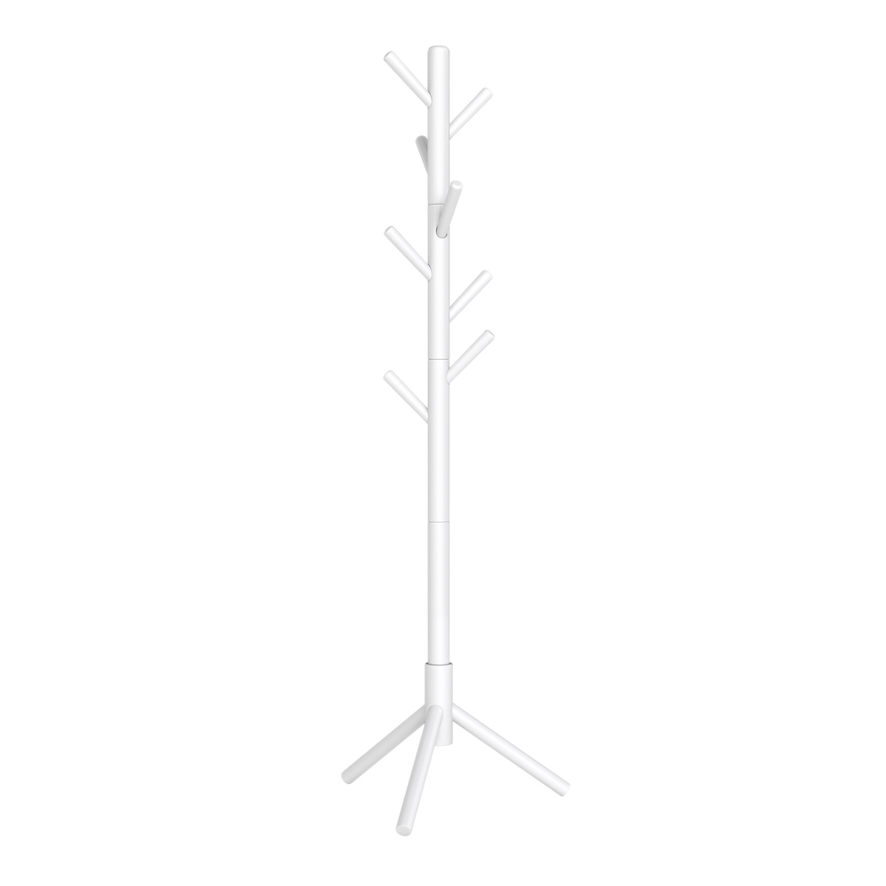 VASAGLE Garderobenständer, Kleiderständer aus Massivholz, Garderobe in Baumform RCRB3504WT