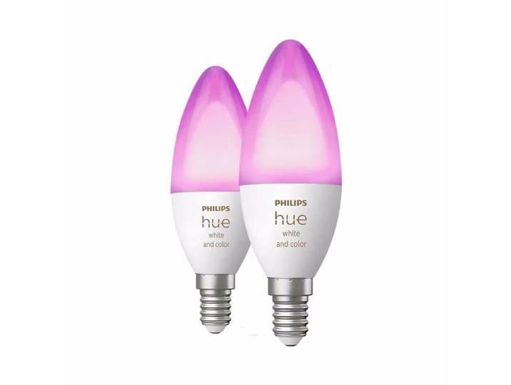 Philips Hue 2x 470 E14 White and Color 2x Pack LED-Lampen – LED/Leuchtmittel/Glühbirne