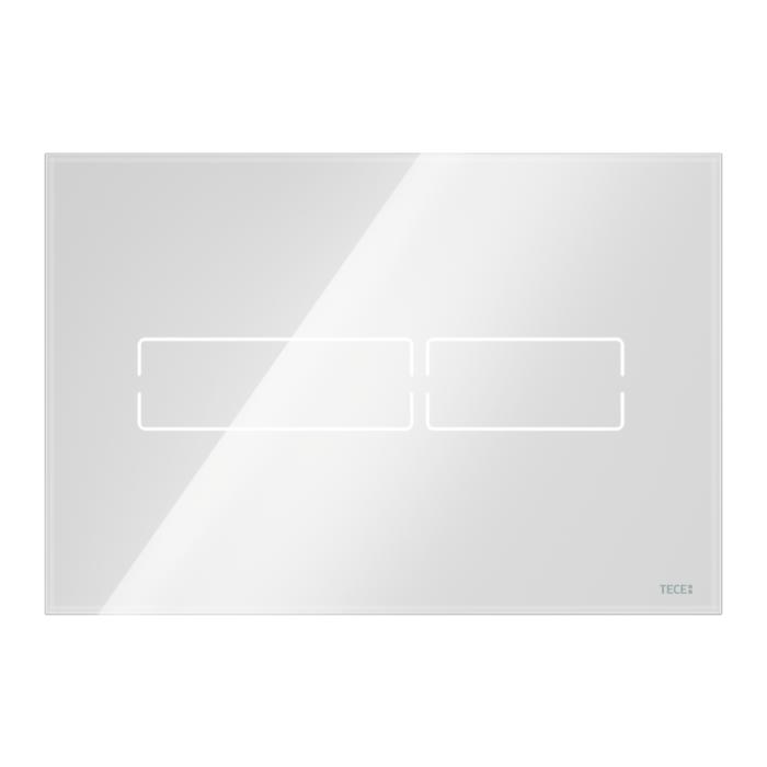TECElux Mini Betätigungsplatte 9240960 Glas weiß, mit berührungsloser Auslösung