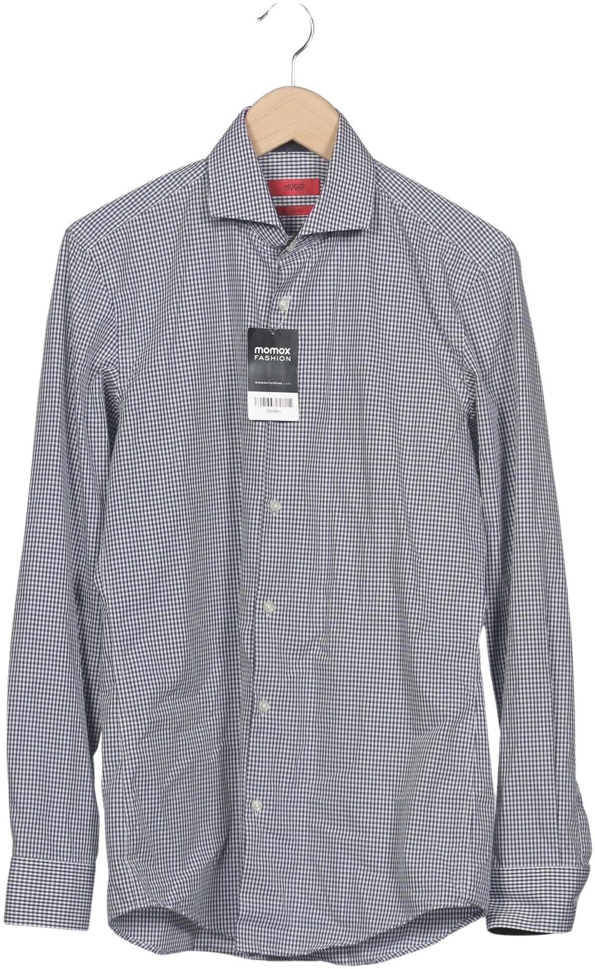 Hugo by Hugo Boss Herren Hemd, Mehrfarbig, Gr. 38, Baumwolle - Second Hand