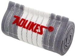 Uplift Essentials Adjustable Compression Wrist Wraps And Sweat Absorbent Sports Bands grey With White