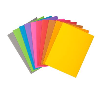 Exacompta 800001E - 100 Untermappen aus 80 g/m2-Papier von Rock''s - 10 verschiedene Farben.