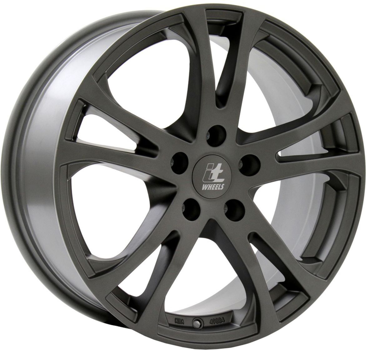 Itwheels Cerchio in lega 15'' Michelle 5x100 6,5J ET38, Farbe Titan