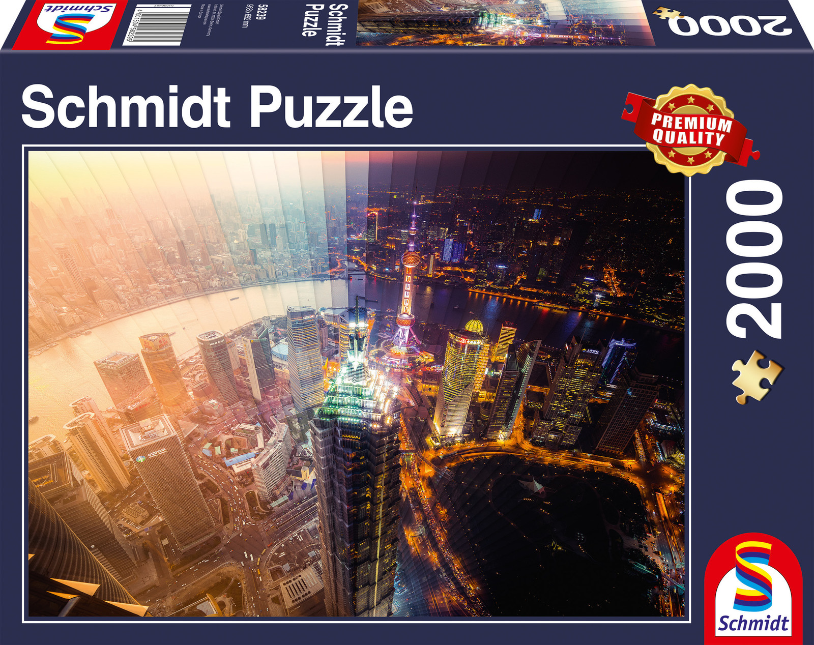 Schmidt Spiele Puzzel Dag en Nacht - 2000-delig