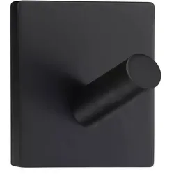 Smedbo Mini Haken in Edelstahl, Schwarz, Selbstklebend BB1082