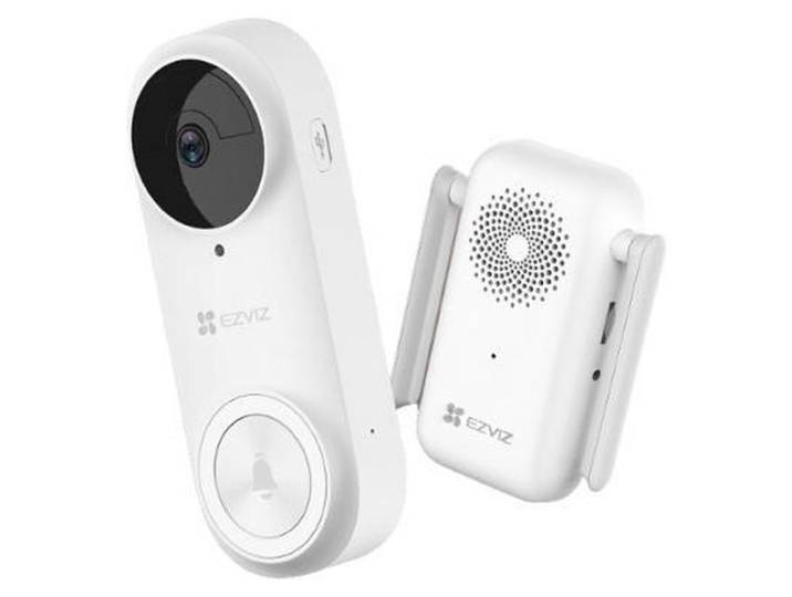 Sonnette vidéo connectée EZVIZ DB2 PRO - Alimentation par batterie rechargeable - Blanche