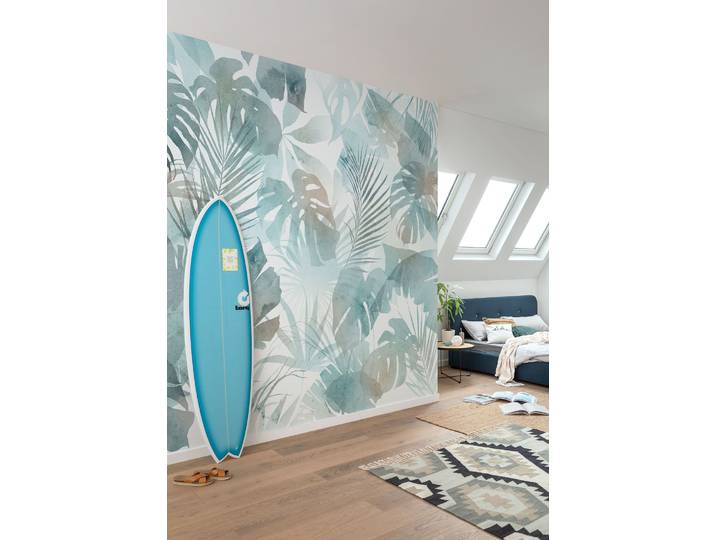 Fototapete KOMAR Komar Vlies Fototapete - Frootloops Jungle - Grösse 300 x 250 cm , lila (modern), H:1,04m L:2,5m, Vlies, Tapeten, Fototapete