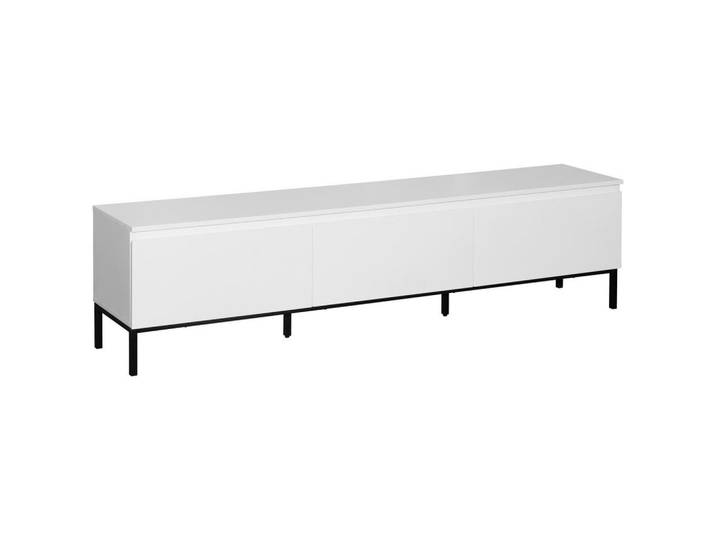 Hom`in Lowboard, Weiß, Metall, 180x46x35 cm, Bsci, stehend, Wohnzimmer, Wohnwände, Lowboards, Lowboards stehend