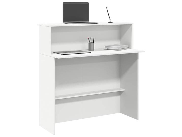 vidaXL Empfangstresen Weiß 100 x 50 x 103,5 cm Holzwerkstoff