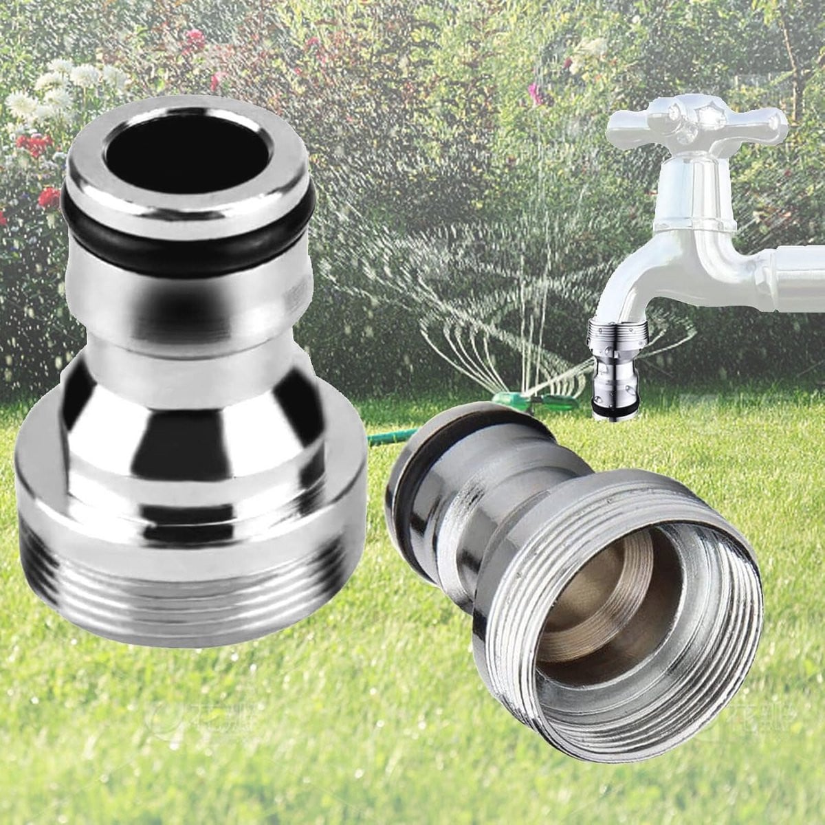 Slangkoppeling Adapter Tuinslang Connector voor Eenvoudige Aansluiting