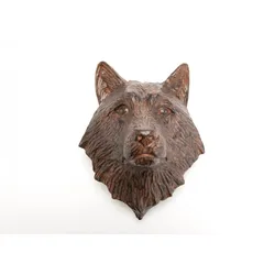 Trophäe Brauner Wolf 20 cm - Anderes Amadeus-Harz 20.8x27 cm