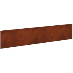 vidaXL, Rasenkante, Raseneinfassung 10 Stk. 100 x 22 cm Stahl Rostig (100 cm)