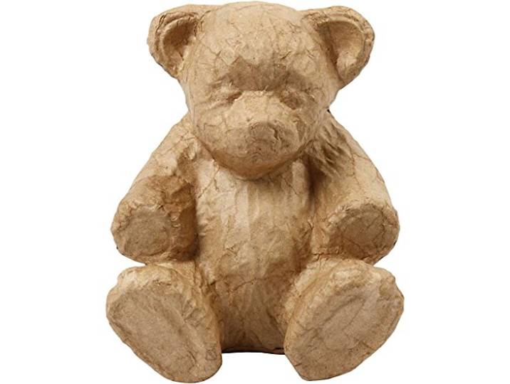 Creativ 50727 Papier Mache Teddy 18 x 15 cm, bruin