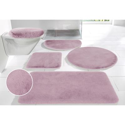Badematte OTTO HOME "Rabbit Badematten, Badvorleger, Badezimmer Teppich" Gr. 8, rosa, H:30mm, Polyester, Badematten, Badematte, Kaninchenfell-Haptik, Badteppich, rechteckig, rund & als 3-tlg. Set
