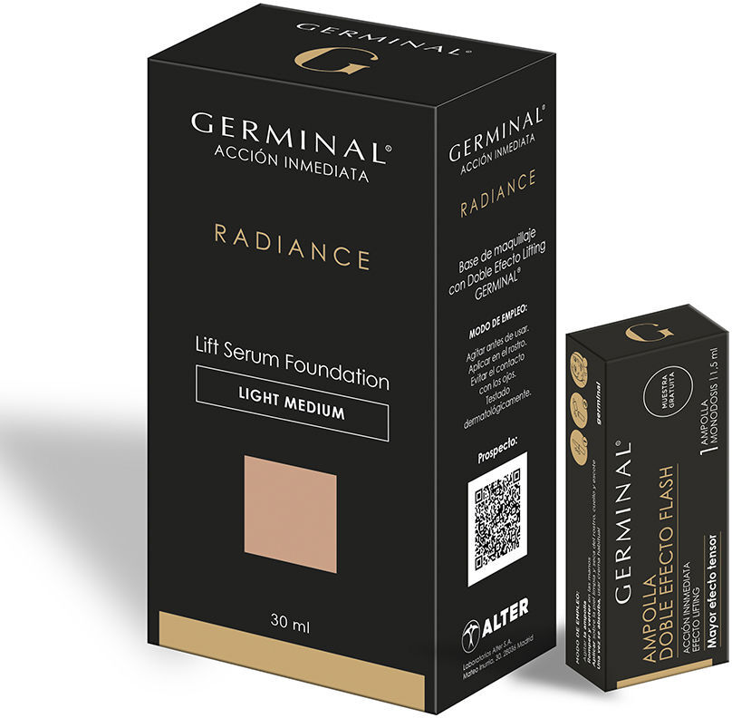 Germinal Acción Inmediata Radiance Base De Maquillaje Estuche 2 pz