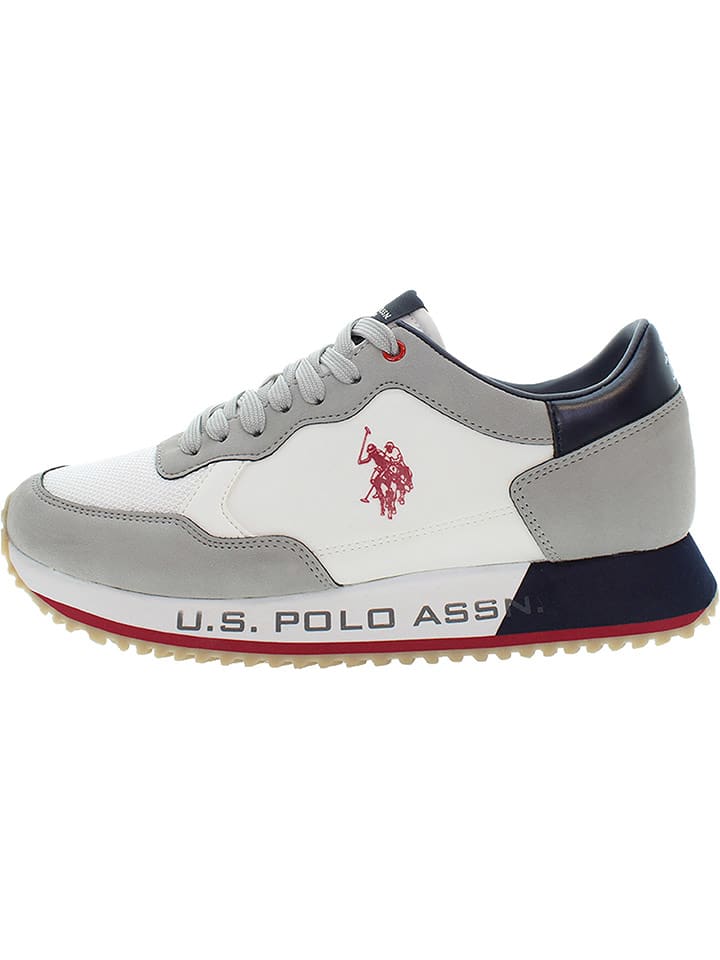 U.S. Polo Assn. Sneakers "Cleef" in Weiß/ Grau - 45