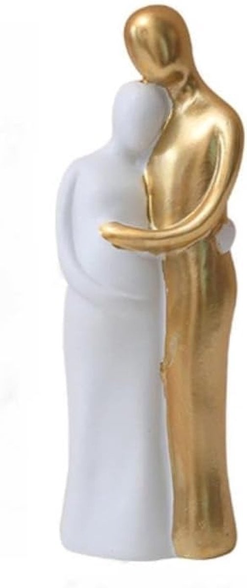 Karakter Sculptuur Goud - Abstract Hars Beeldje voor Woondecoratie