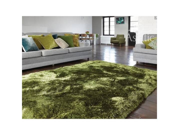 NOVATREND - Tapis salon confort extrême SPLASH - Vert - 200x300 cm