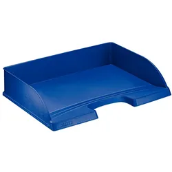 LEITZ Briefablage Standard Plus A4 quer blau Packung mit 5 Stück