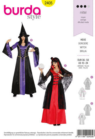 burda Schnitt 2405 "Mystische Hexen"