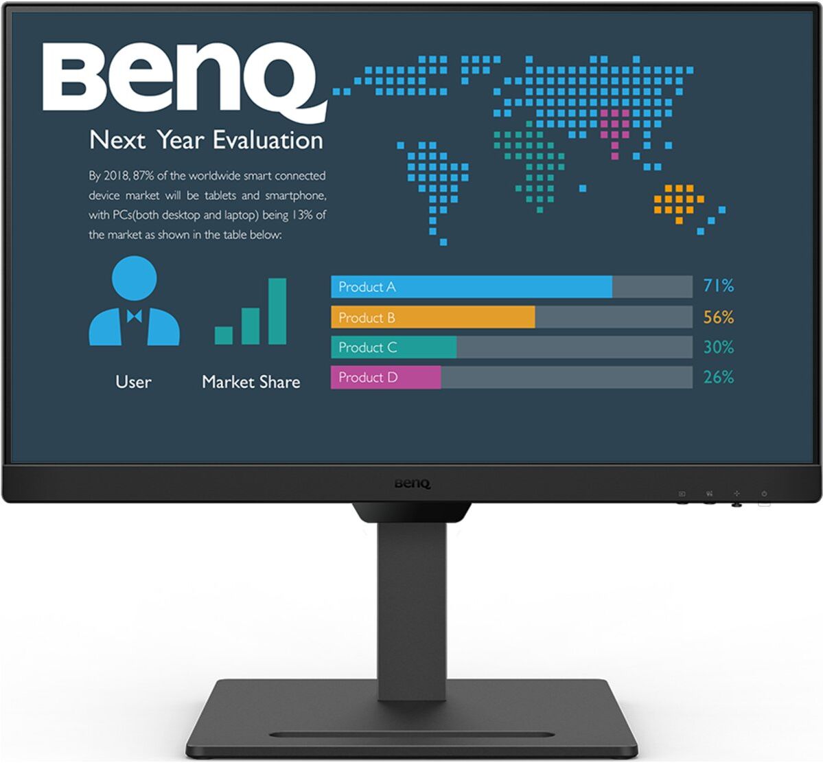 Monitor Benq 9H LMHLJ LBE EYE CARE BL2490T Black