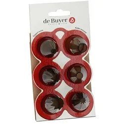 de Buyer Classic Set : 6 Tüllen Aus Tritan Mit Sockel, Spritzbeutel