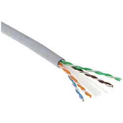 ACT CAT6 U/UTP solid twisted pair cable, PVC, AWG 24, CPR: B2ca, 305 m CAT6 U/UTP AWG24 SOLID 305M (U/UTP, CAT6, 305 m), Netzwerkkabel
