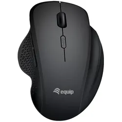 EQUIP Rechargeable Dual Mode Wireless Mouse schwarz, USB/Bluetooth