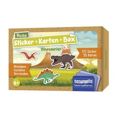 Meine Sticker + Karten + Box - Dinosaurier, Set von Vanessa Götz, Circon Verlag GmbH, 978-3-8174-4703-9