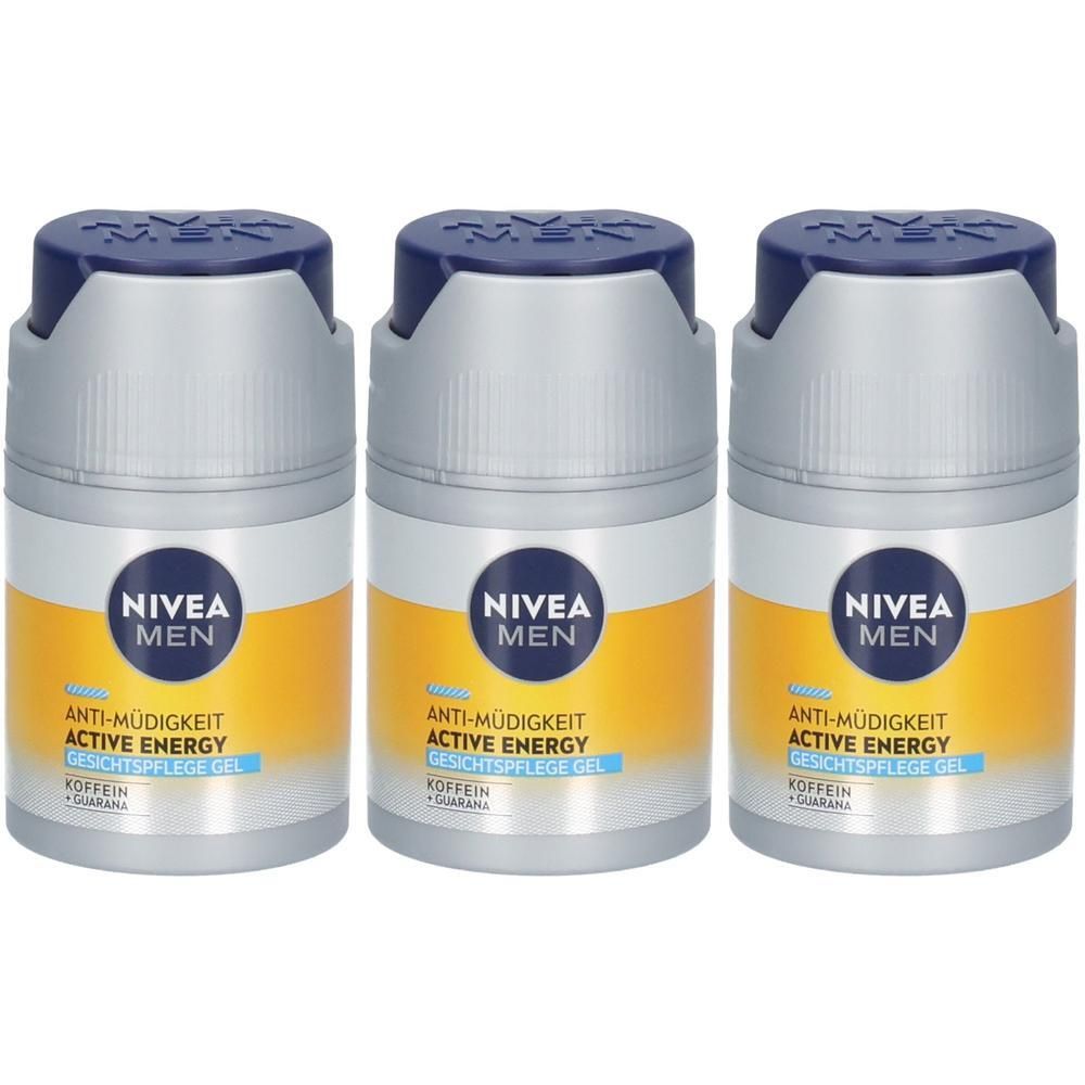 Nivea MEN Active Energy Gesichtspflege Gel 50ml x3 3x50 ml