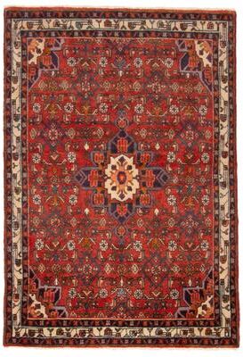 ECARPETGALLERY Hand-knotted Andelz Red Wool Rug - 3'9 x 5'5