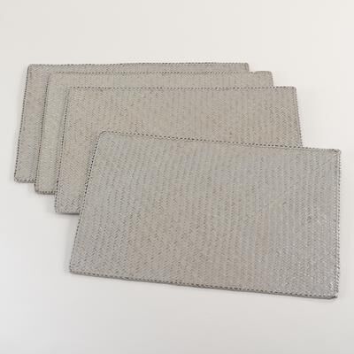 Saro Lifestyle Natural Water Hyacinth Woven Placemat - Set of 4