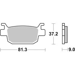 SBS Bremsbelag 832HF Street Ceramic