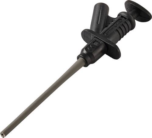 VOLTCRAFT MSK-122sw Sicherheits-Klemmprüfspitze Steckanschluss 4mm CAT II 1000V Schwarz