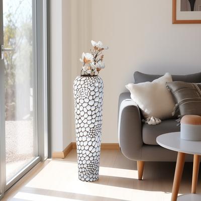 Sagebrook Home Puteri Ceramic Floor Vase in Stoneware