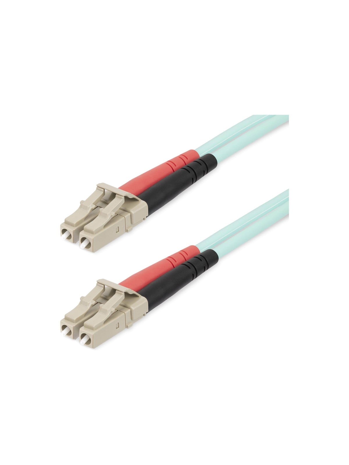 StarTech.com 25m (82ft) LC/UPC to LC/UPC OM4 Multimode Fiber Optic Cable - patch cable - 25 m - aqua - Blau - 25m