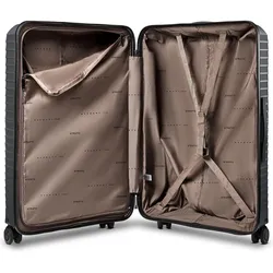 Stratic Shine 4 Rollen Trolley 76 cm, Koffer, Schwarz