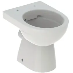 Geberit Renova Stand-WC Tiefspüler, Abg.horiz teilgeschl. Form, Rimfree, pergamo...