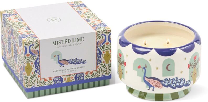 Paddywax A Dopo Peacock Blue bougie parfumée en céramique 680 g