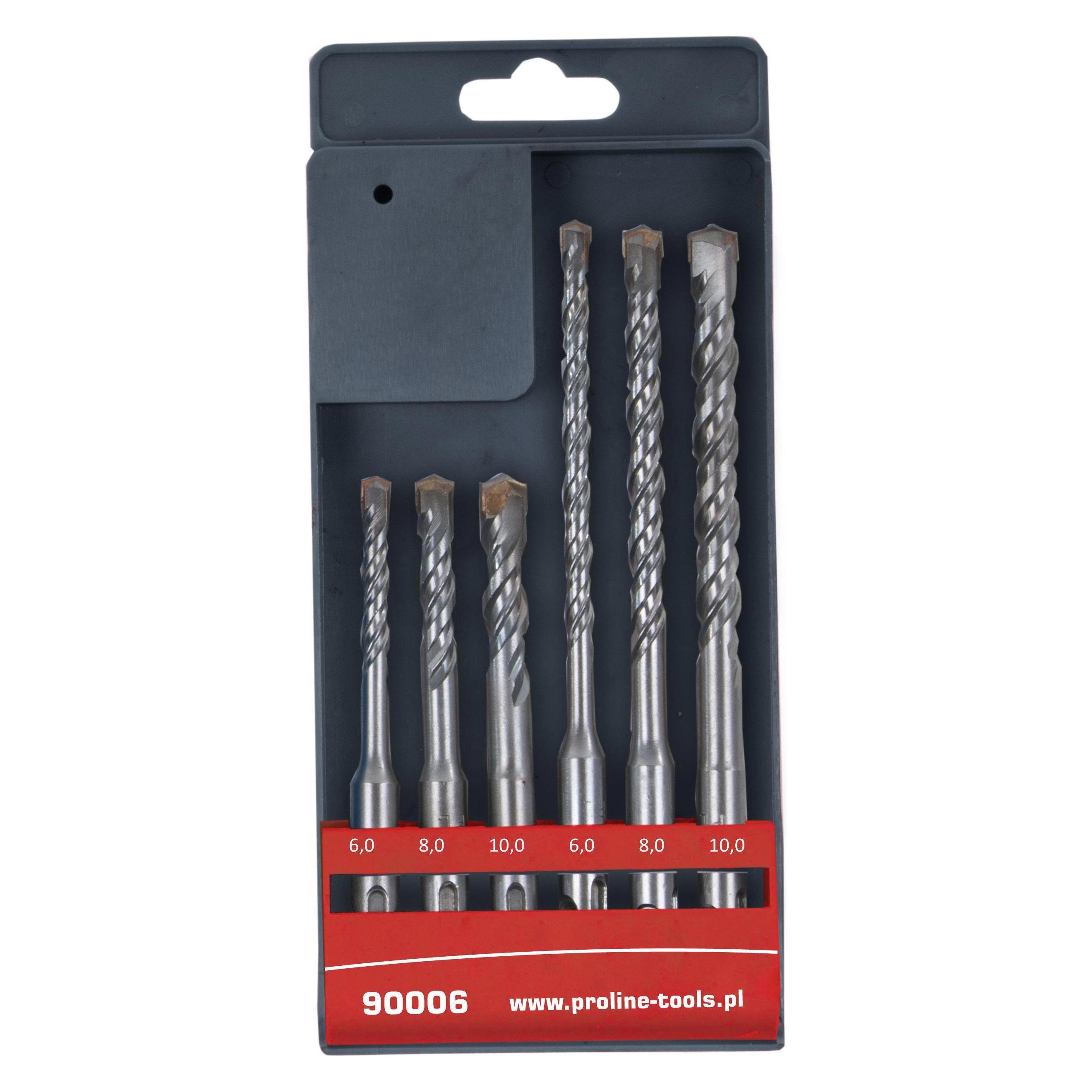 Proline Concrete drills sds plus 6 pcs (6,8,10 * 110,160) (90006)