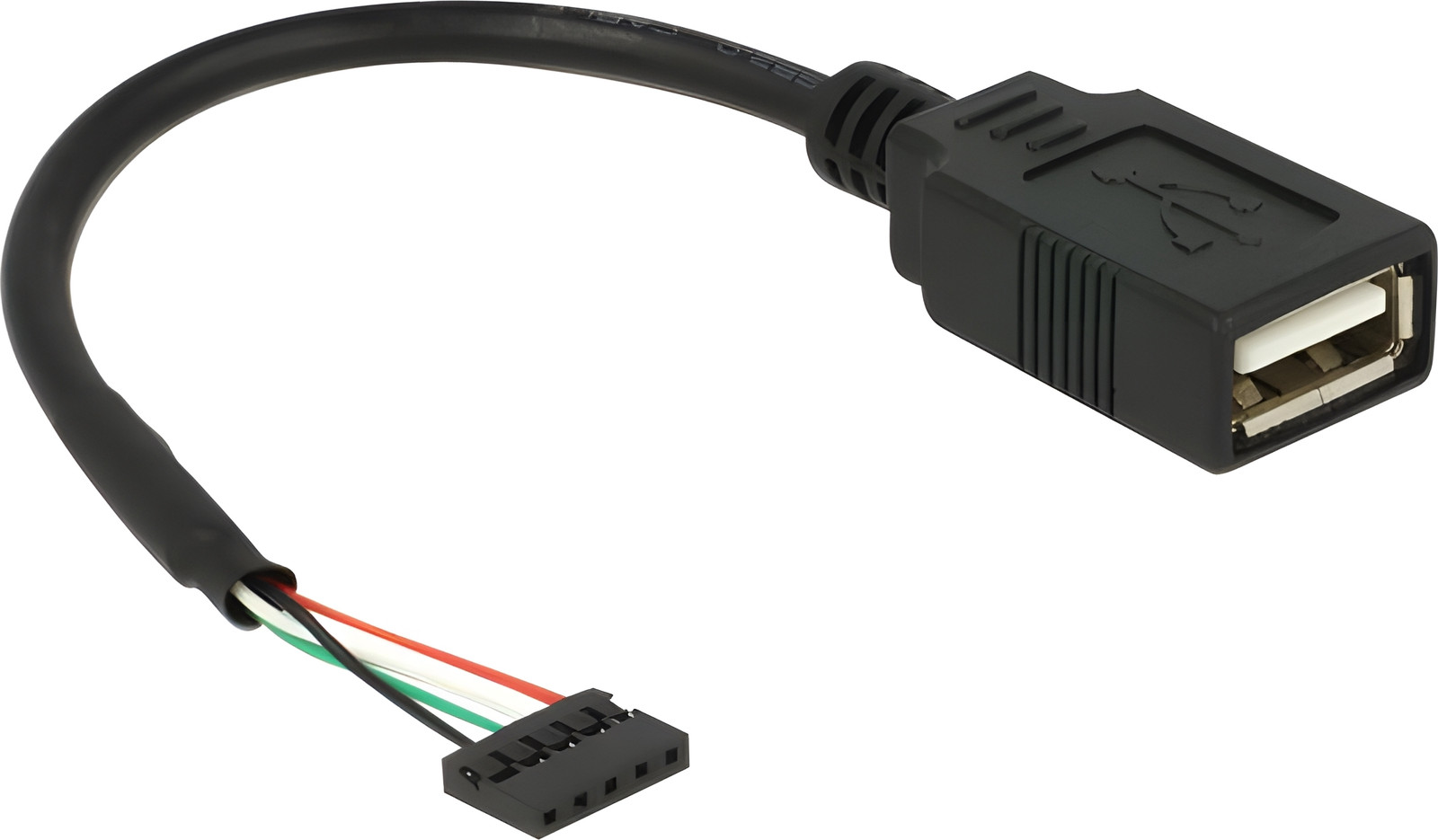 Delock 84831 USB Kabel Pinheader 5Pin naar A Bu/Bu 0,15m