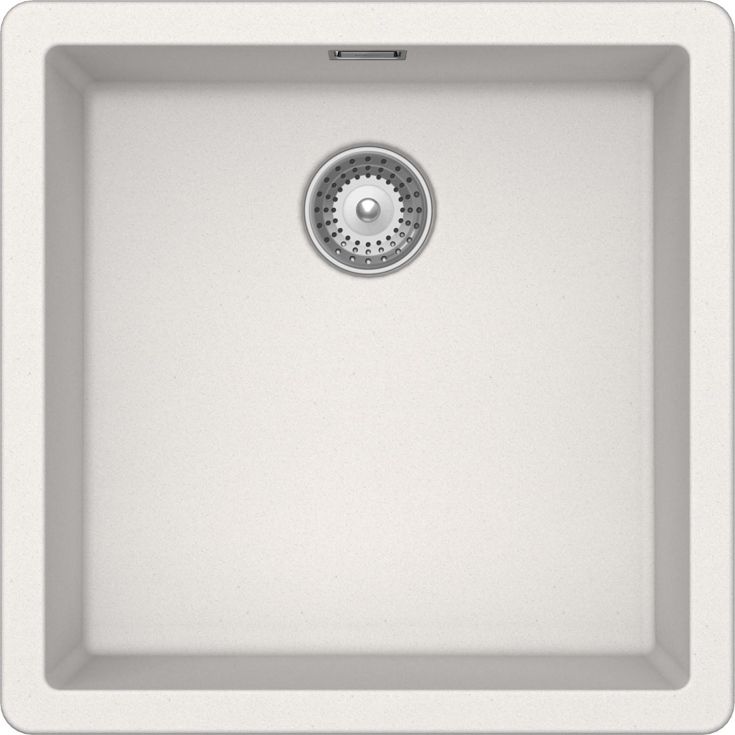 Schock Brooklyn N100, Aufsatzwanne, Quadratisch, CRISTALITE, Grau, 1 Becken, Quadratisch