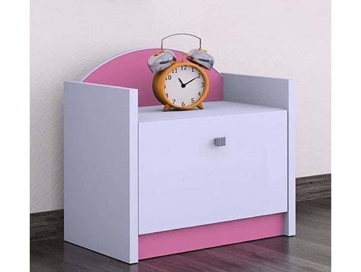 HappyBabies BDW Nachttisch/viele Farben - EIN einfacher Nachttisch, der für jedes Bett und Schlafzimmer geeignet ist/Kinderzimmer/Kinderbett/VIELE Motiv - 40 x 44 x 34 cm (B/H/T)