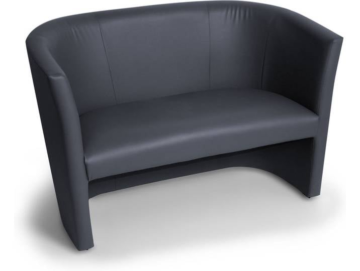 CHARLY DUO Cocktailsessel / Sessel, Material Kunstleder, grau