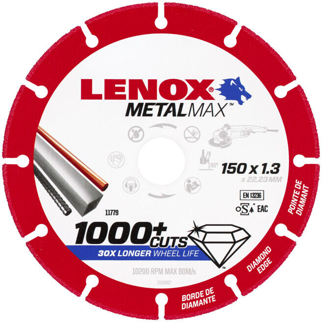 LENOX lame de scie diamantée MetalMa x 150mm X 1,3mm (2030867)