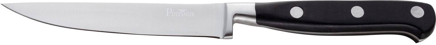 Steakmesser PINTINOX "CLASSIC ohne Sägeschliff", schwarz, B:7mm, Edelstahl, Kunststoff, Essmesser