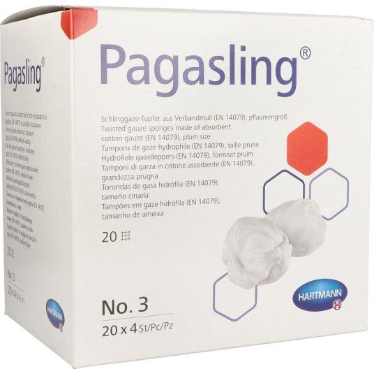 Pagasling Mulltupfer steril Größe 3 pflaumengross